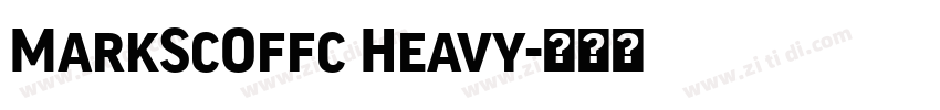 MarkScOffc Heavy字体转换
